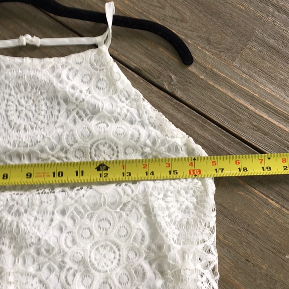 Lace Overlay Halter Dress size M - Picture 7 of 7